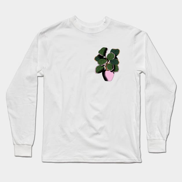 Cute Potted Plant Long Sleeve T-Shirt by gronly